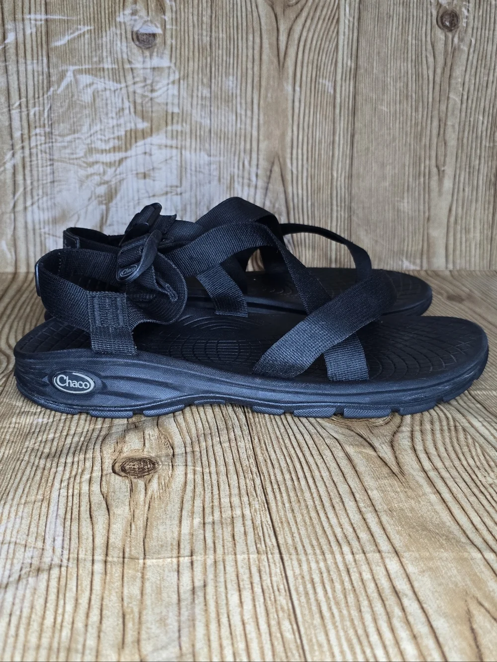 Men's Chaco Black Strappy Outdoor Waterproof Sandals Size 14